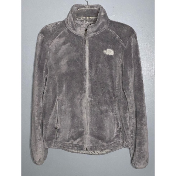 THE NORTH FACE Women's Osito Jacket Gray Zip Up Pockets Sporty SP - Picture 4 of 12